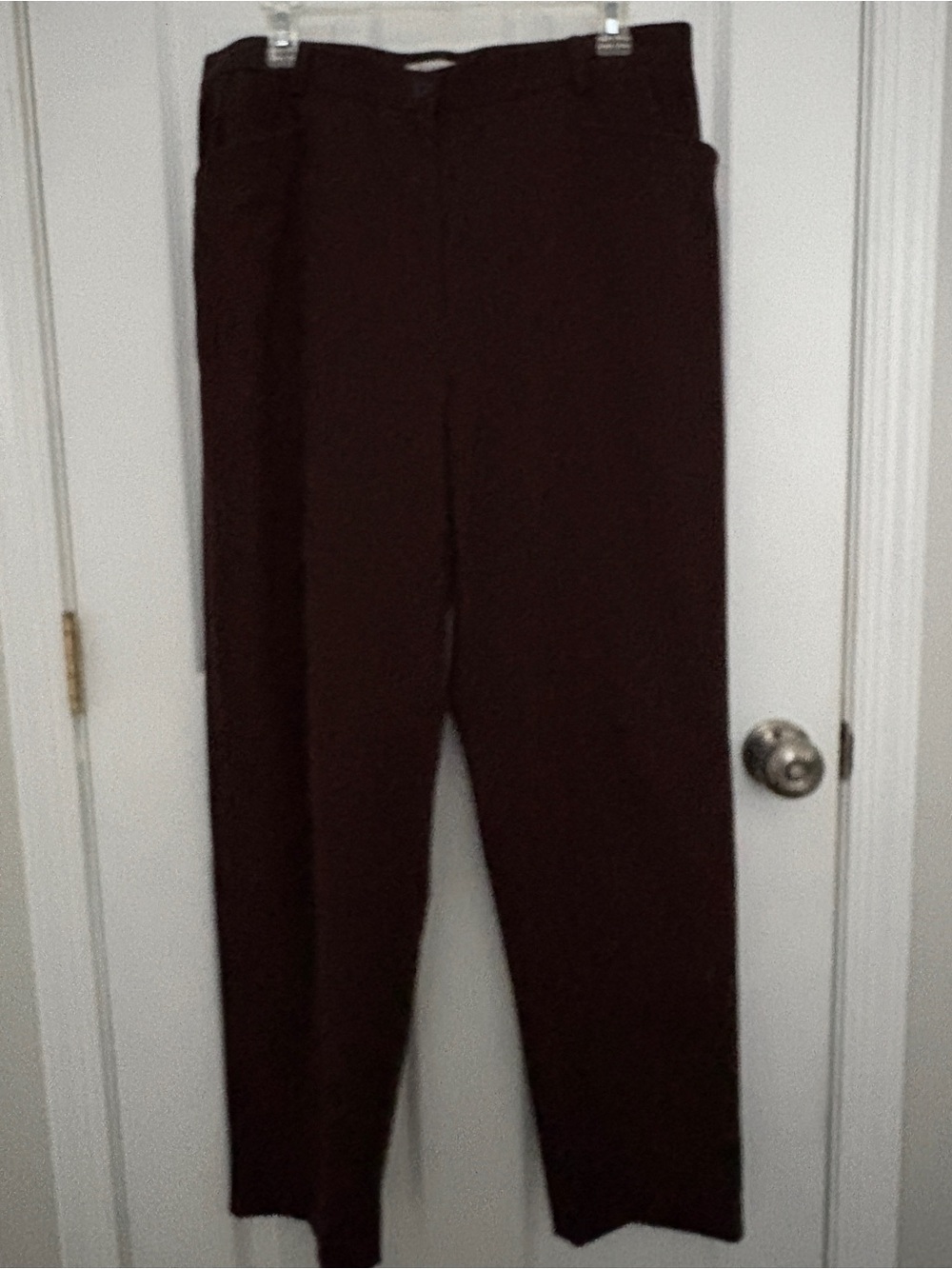 Nine & Co. Straight-Leg Pants in Deep Brown#0333